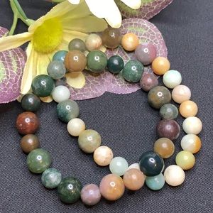 2 Colorful Stone Beads
